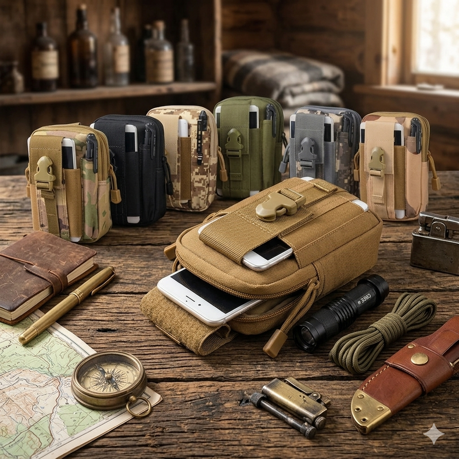 Taktische MOLLE-Hüfttasche | 600D Nylon | EDC-Organizer für Outdoor & Einsatz